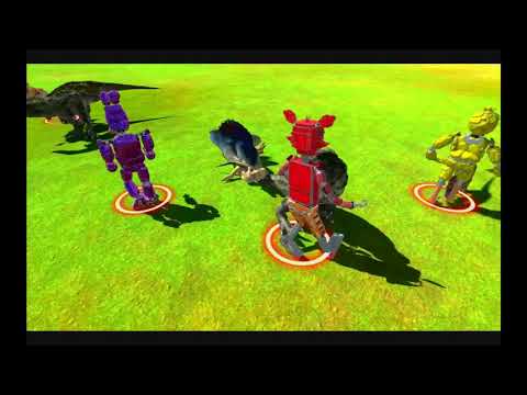 FNAF VS Carnivores Dinos Animal Revolt Battle Simulator ARBS Fudgy 👽  #arbs #dinosaur #dino #fnaf