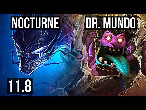 NOCTURNE vs DR. MUNDO (JUNGLE) | Rank 4 Nocturne, 1/1/12, 700+ games | BR Grandmaster | v11.8