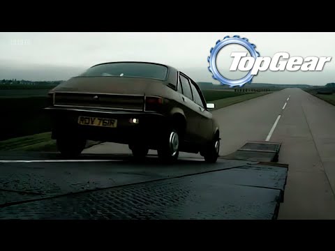 REVERSE CAR JUMP WORLD RECORD Top Gear | 4K 60fps AI Upscale #topgear #thegrandtour