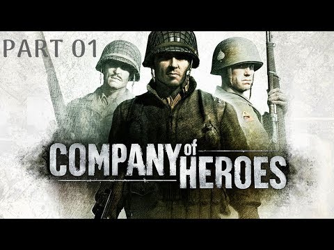 Company of Heroes (100% Walkthrough GamePlay) [INVASION OF NORMANDY:Omaha Beach] Part01