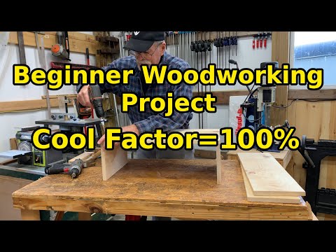 Really Cool Beginner Woodworking Project|Easy Beginner Woodworking