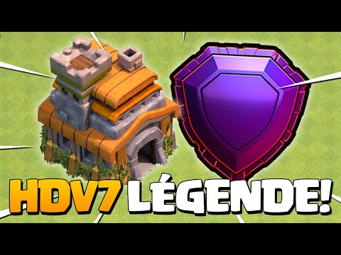 CE JOUEUR MONTE LÉGENDE EN HDV 7 ! Clash of Clans