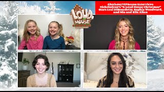 A Loud House Christmas - Sophia Woodward, Lexi DiBenedetto, Mia Allan And Ella Allan Interview video