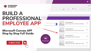 Create a Microsoft Canvas App from Scratch | Employee App with Dataverse | Beginner to Pro Guide