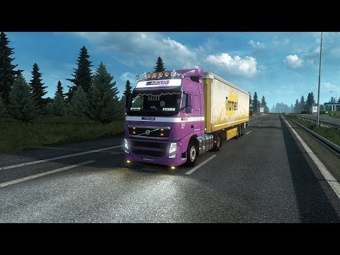Euro Truck Simulator 2  - Promods 2.25 - Trailer Schwarzmuller - Volvo Classic - Rovaniemi - Vaasa