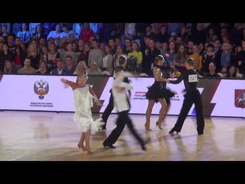 Petr Alexashin - Natalia Karakotova Rus, ROC, Cha-cha, - WDSF Open Junior II Latin 1/2 Final