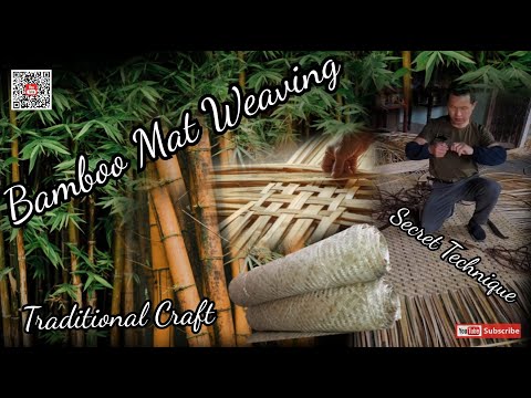 Bamboo Mat Weaving | Traditional Weaving Technique From Bamboo |Traditional Craft | Secret Technique