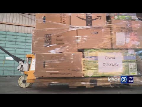 State opens massive warehouse to help process Maui donations