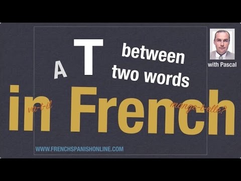 Le T euphonique en français