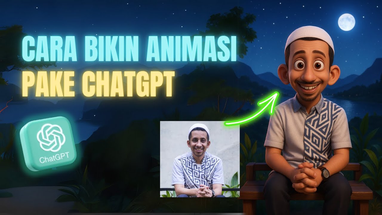 Cara Mudah Bikin Animasi 3D Pakai ChatGPT - Tutorial Membuat Video Animasi Dari Nol Pake AI 2025