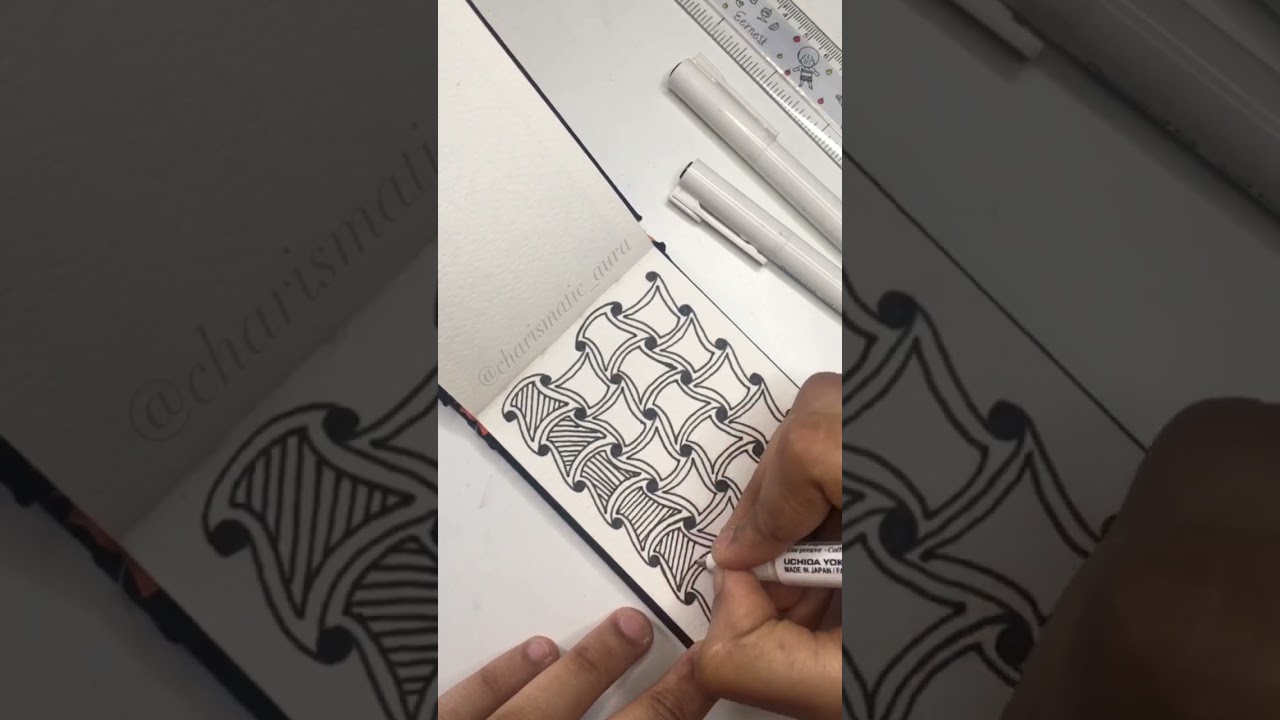 Zentangle pattern (6/50)😍