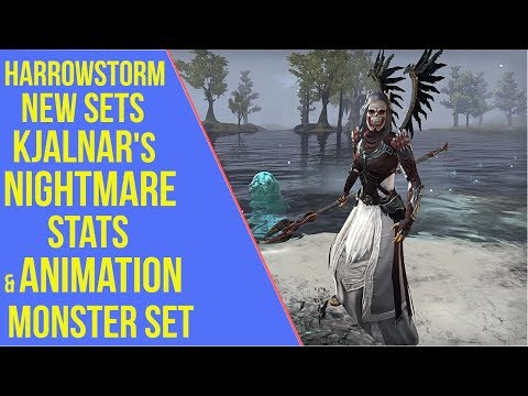 ESO Harrowstorm New Sets - Kjalnar's Nightmare Stats & Animation - Harrowstorm PTS