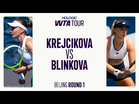 Barbora Krejcikova vs. Anna Blinkova | 2025 Beijing Round 1 | WTA Match Highlights