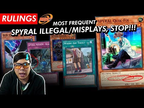 Rulings - SPYRAL FREQUENT ILLEGAL PLAYS TO CATCH OR LOSE