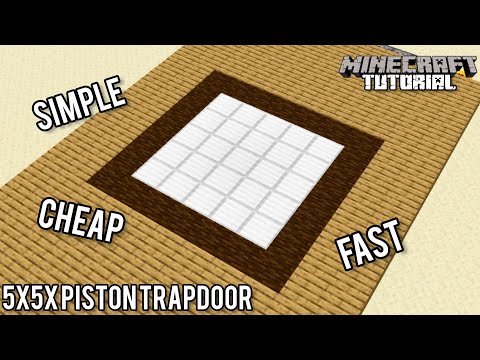 BLag - Flush 5x5 Piston Trapdoor | Minecraft 1.20 Redstone Tutorial