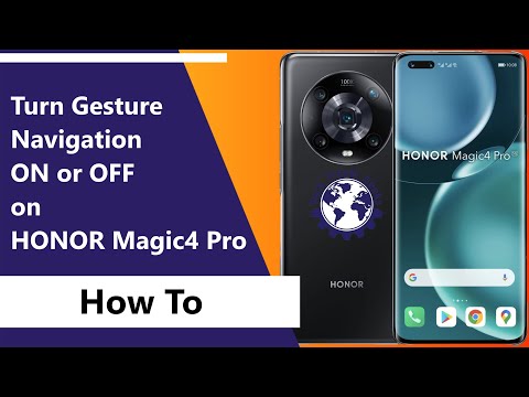 How to turn Gesture Navigation ON or OFF on Honor Magic 4 Pro Magic UI 6 - get the back button back!