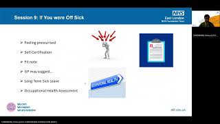 9. Employment and Education support for Fatigue: If off Sick