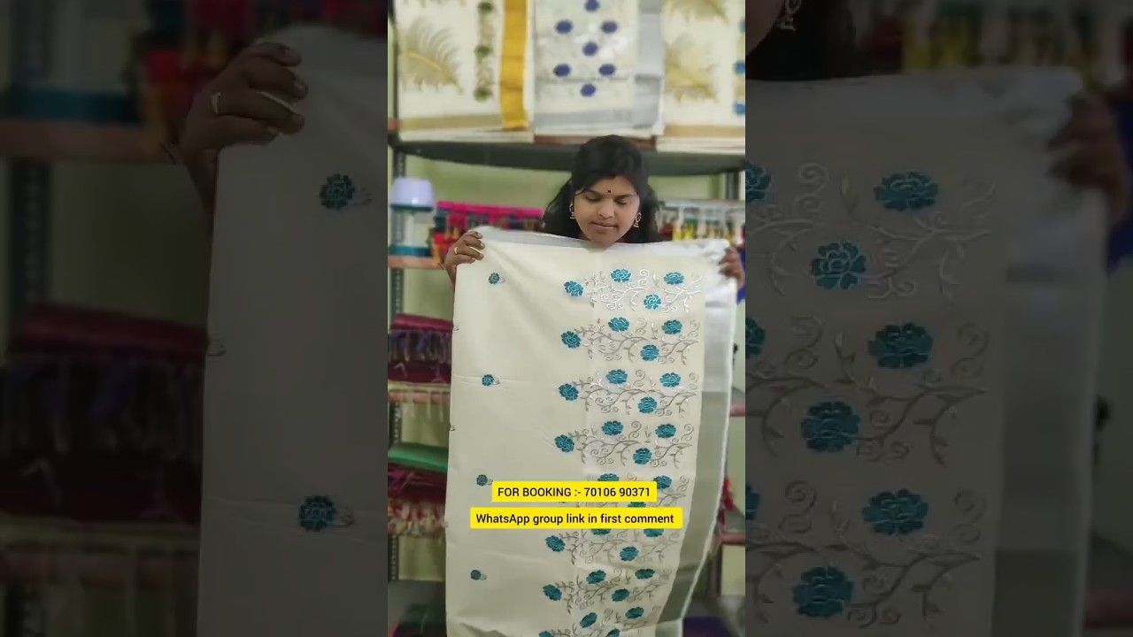 Watch video #saree 😱silver border Kerala saree collection for women to sale wholesale price70106 90371 #shorts Now #saree 😱silver border Kerala saree collection for women to sale wholesale price70106 90371 #shorts