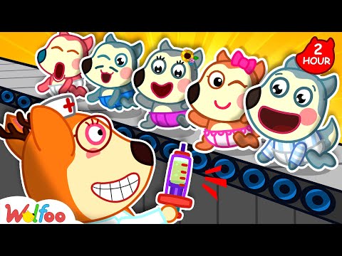 Time For A Shot with Wolfoo Baby Family | Five Little Babies + More | Wolfoo Family