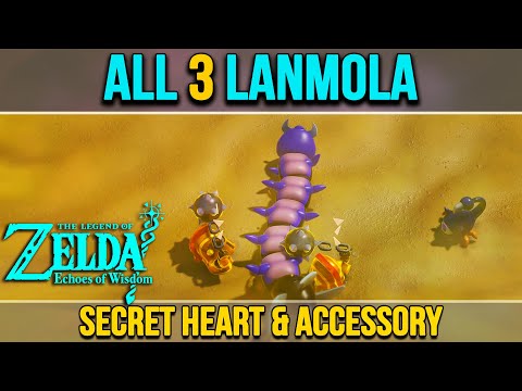 All 3 Lanmola Locations (Secret Gerudo Desert Heart) Zelda Echoes of Wisdom