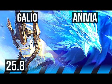 GALIO vs ANIVIA (MID) | 4/1/5 | KR Diamond | 25.8