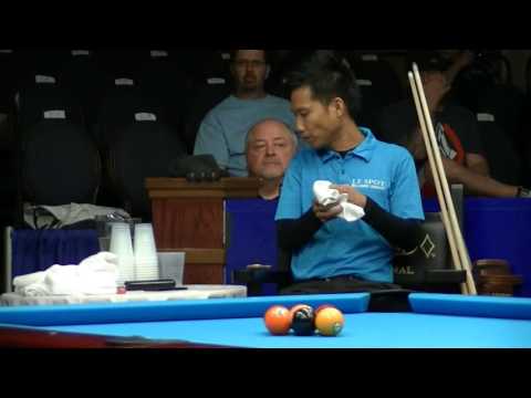 2016 US Open 9 Ball ~ Tuesday ~ Alex Pagulayan pre game ~ John "Mr. 400" Schmidt with fans