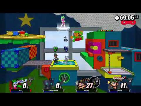5 Survival Fest Color & Costume Fun SSF2 ZSS (Me) vs CR vs Mario vs Luigi Round 3