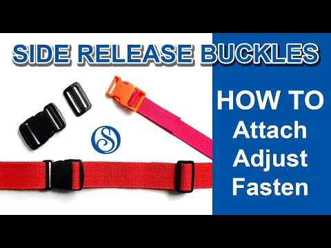 Part of a video titled Side Release Buckles - How to Attach Adjust Fasten - YouTube