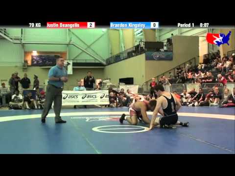 Justin Deangelis vs. Brandon Kingsley at 2013 ASICS University Nationals - FS