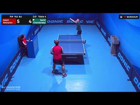 18:25 Valerii Tatarynov - Serhii Cherniavskyi 21.09.2023 TT Euro.Cup Ukraine Star. TABLE 4
