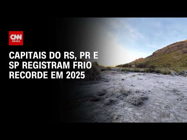 Temperaturas ficam abaixo de zero em boa parte do Brasil | CNN PRIME TIME
