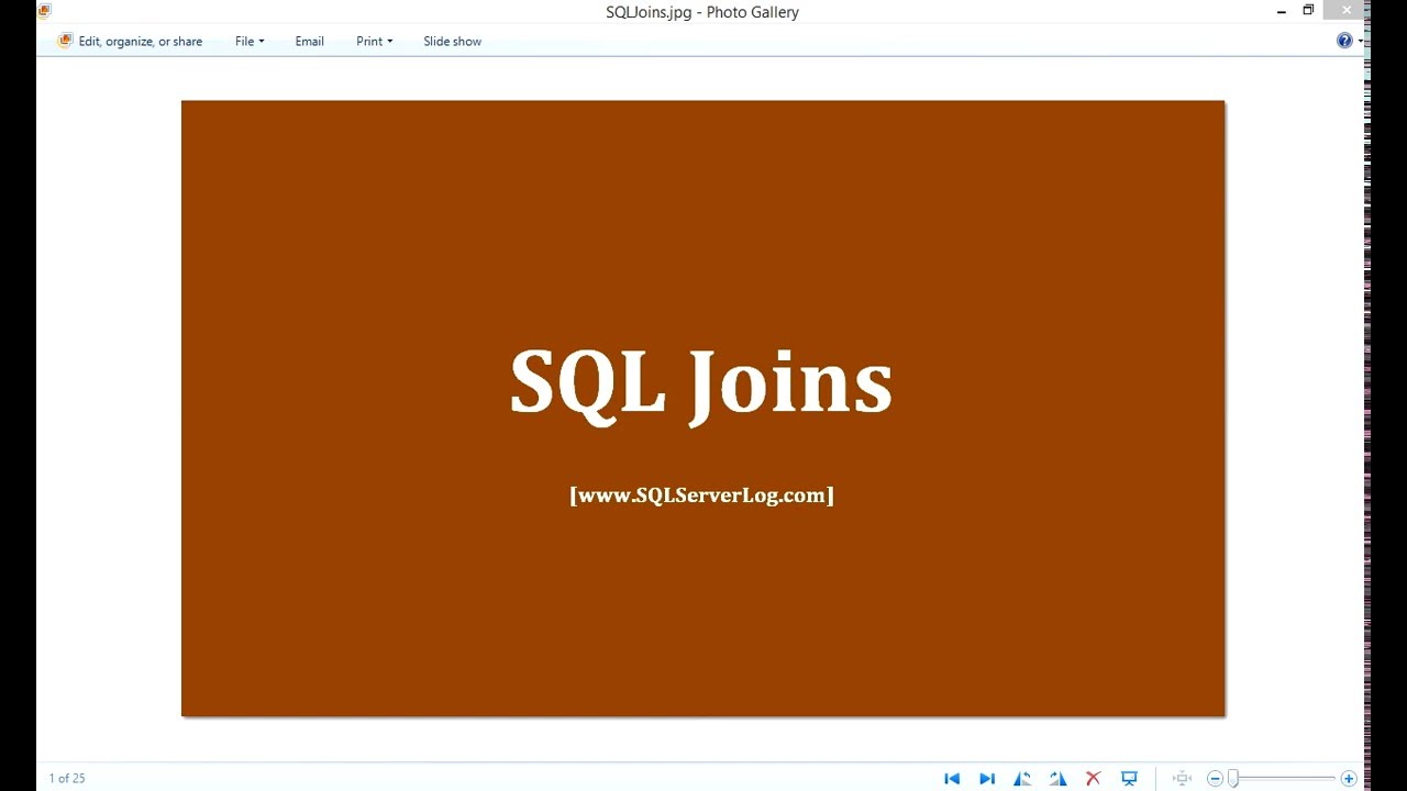 39 - SQL Joins - Learn SQL from www.SQLServerLog.com [HD]