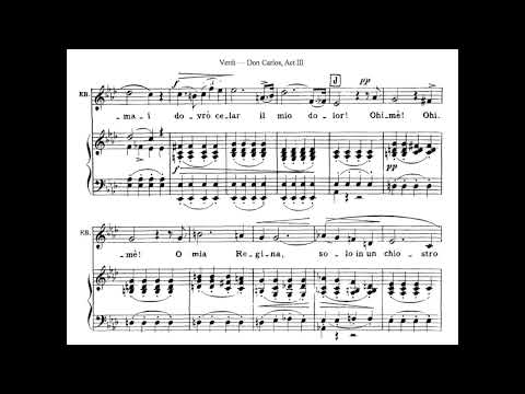 Maria Callas - Verdi: Don Carlo: O don fatale (1964) [score]