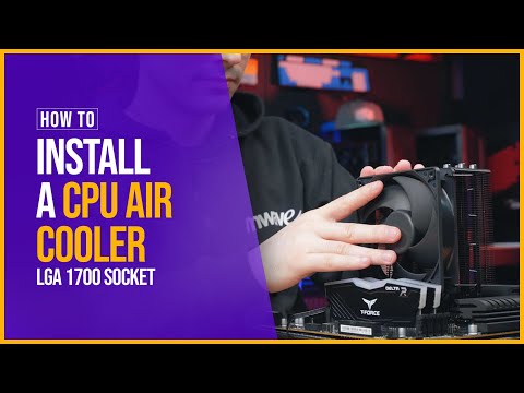 How to Install a CPU Air Cooler - LGA 1700 Socket