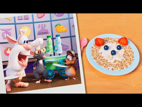 Booba’s World 🐮 Food Puzzle: Yoghurt Faces | Episode 19 | Funny Cartoons for Kids
