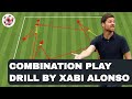 Combination play exercise by Xabi Alonso!