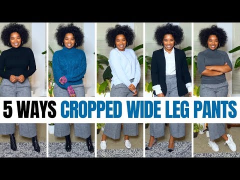 Styling Cropped Wide Leg Pants 5 Ways | Outfit Ideas...