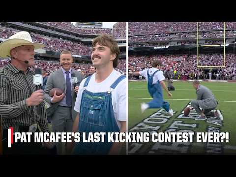 $1.5M IN FRONT OF 100K FANS⁉️ Pat McAfee ices FINAL kicking contest of the season | College GameDay