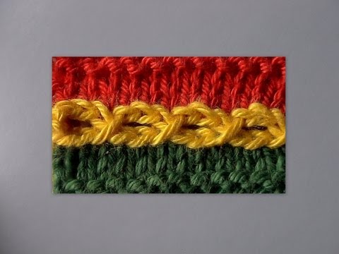 09.3 - STRICKEN :  Loch-Zopf - Verbindungs-Naht