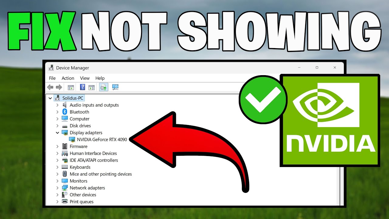How To Fix NVIDIA Graphics Card Not Showing in Device Manager - NEW 2026