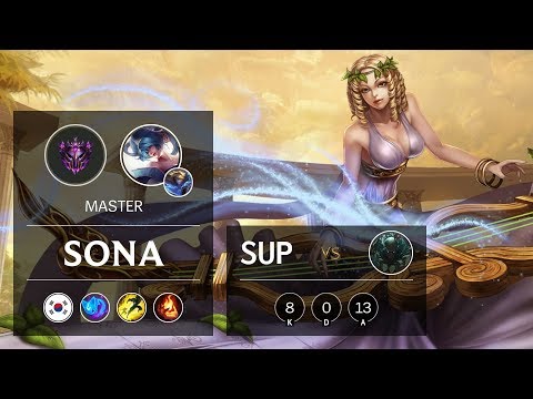 Sona Support vs Pyke - KR Master Patch 9.21