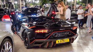 Supercars in Monaco #18 - Aventador SVJ iPE, SLR Stirling Moss, Ford GT, F8 Fi, C63BS, F12 TDF..