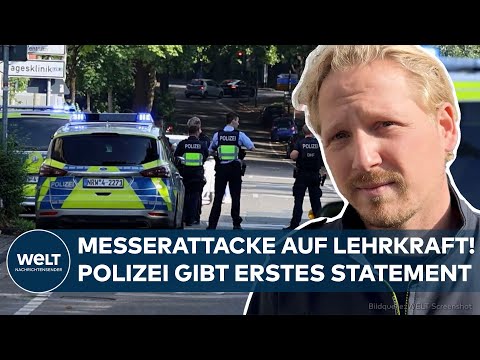MESSERANGRIFF IN ESSEN: Schüler sticht Lehrerin mit Messer in den Bauch! Das sagt die Polizei