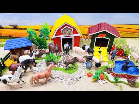 Top the most Creative Build Miniature Cattle Farm - Horse Stable Barn - Animals Farm Diorama