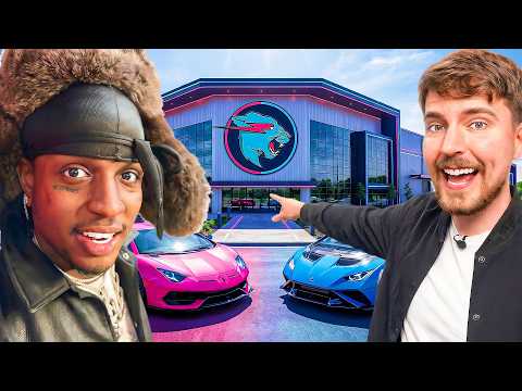 Inside MrBeast's $100,000,000 YouTube Studio With Ski Mask!