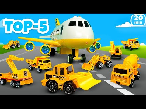 5 Video Terbaik untuk Anak. Mobil Penolong di Bandara. Pesawat Mainan & Kendaraan untuk Anak