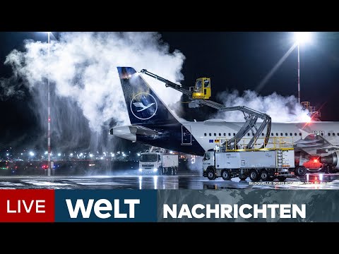 DEUTSCHLAND: Heftiger Schneefall und Glatteis bremsen Bahn- und Flugverkehr aus | WELT Newsstream