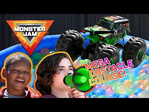 Mega RC Monster Truck Obstacle Course! - MONSTER JAM Revved Up Recaps | Episode 11