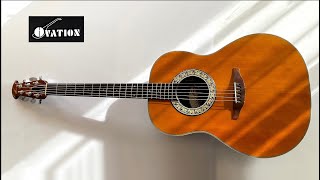 Video thumbnail for Ovation. Balladeer 1111- 4【ギター図鑑】フルアコ｜US製 by Peko Christina