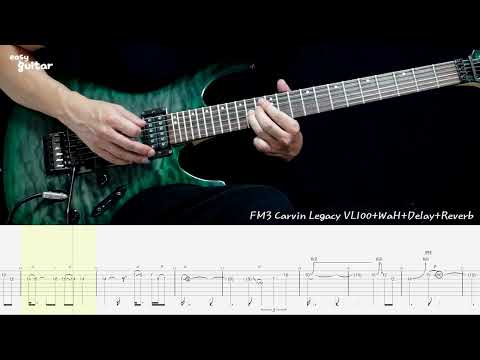 Steve Vai - For The Love of God Guitar Lesson With Tab Part.1(Slow Tempo)